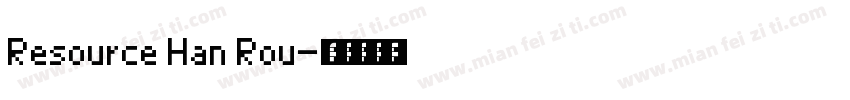 Resource Han Rou字体转换